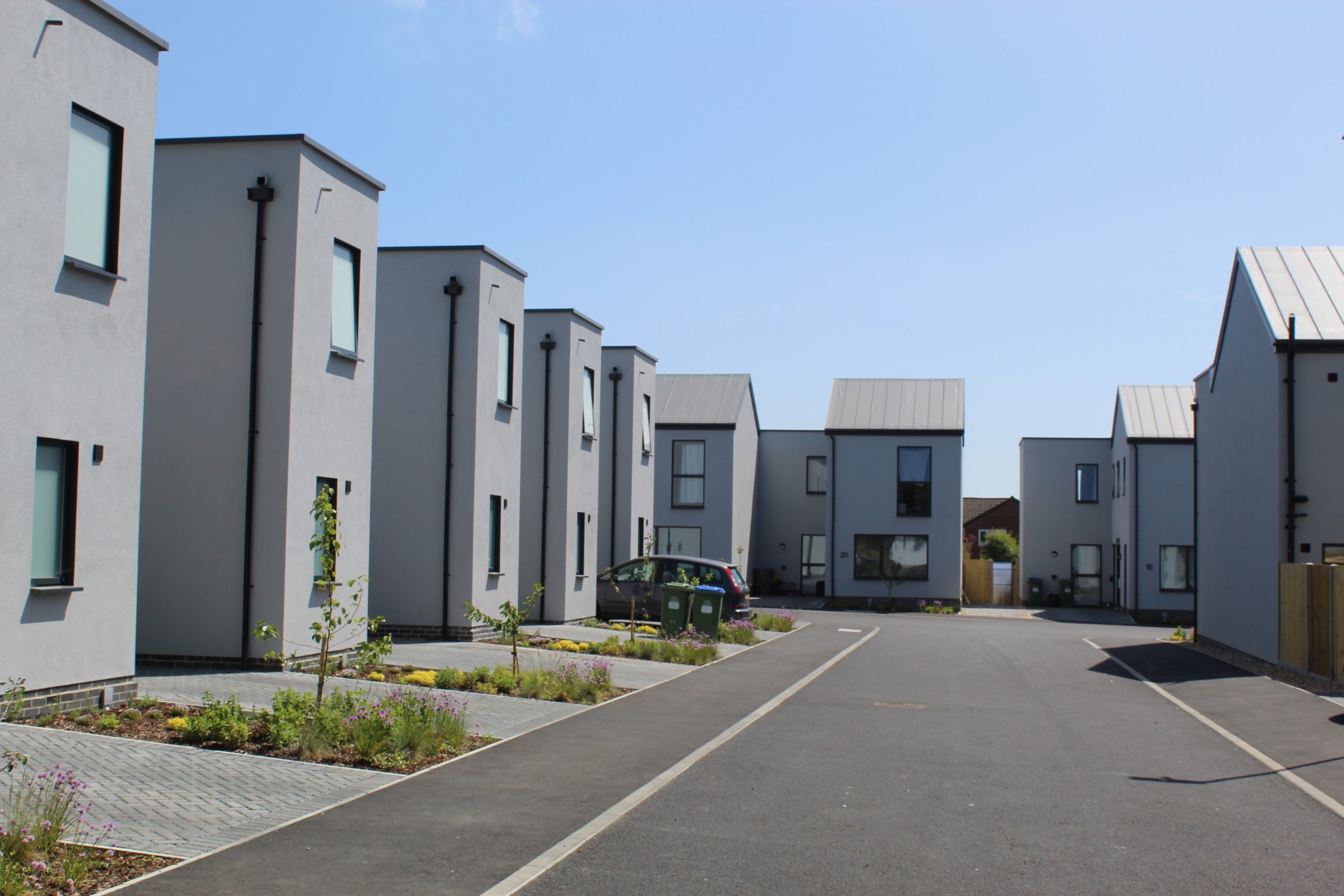 A photo of a development of modular homes in Peacehaven
